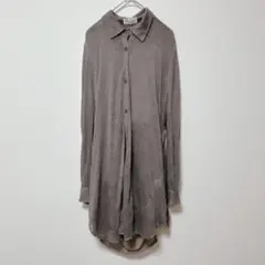 スリーハンドレッドサーティーデイズ【38】ニットシャツ/チュニック丈 長袖 秋冬のサムネイル