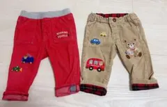 ミキハウス パンツ 80 2枚セット