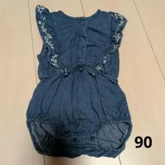 デニムロンパース