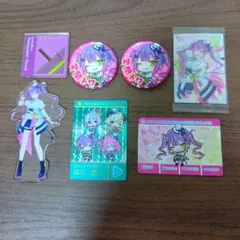 Hololive 常闇永遠 壓克力立牌 徽章 貼紙 六件組