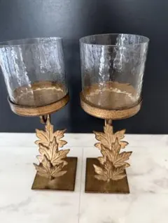 アトリエジュンコ　キャンドルホルダー２個セット