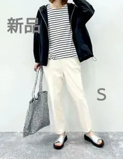 【新品タグ付】 グローバルワーク スリムテーパードパンツ　アイボリー　S