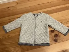 Petit Bateau グレー キルティングアウター 18m
