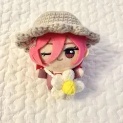 ちびぐるみ ぬい服 麦わら帽子② バッグ ひまわり レースリボン
