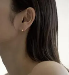 YULLUM /DROP Hoop pierce S /ゴールド