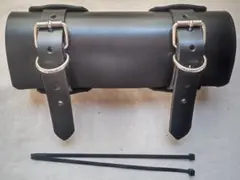 レザーツールバッグ/姫路産ブラックヌメ革/コンパクト/バック/ハンドメイド