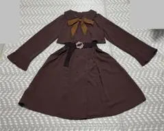 【axes femme アクシーズファム】ケープデザインワンピース　ベルトセット