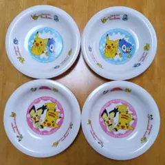 ポケットモンスター カレー皿4枚セット ピカチュウ ポッチャマ ギザミミピチュウのサムネイル