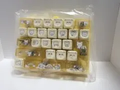 くまさん キーキャップ 黄色キーボード用 キーボード型キーホルダー