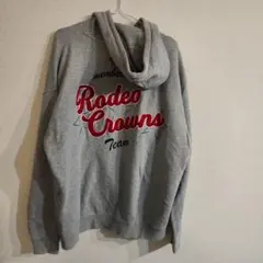 RODEO CROWNS グレー パーカー　長袖トレーナー　フリーサイズ