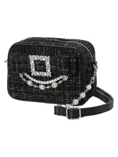 NOEME ノエミー お嬢さんツイードリボンビジューショルダーバッグ♡