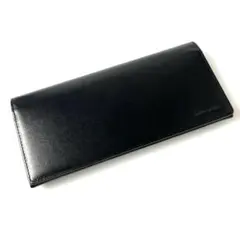 新品【ミラショーン】シャドウエンボスレザー フラップ被せ 長財布 ブラックのサムネイル