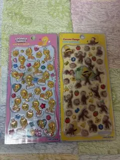 く*ん様 おさるのジョージ トゥイーティー プチドロップ ボンボンドロップシール