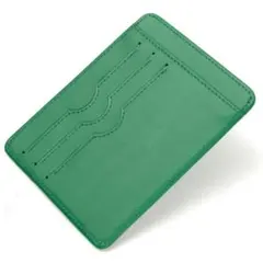 本革 訳アリ 緑 カードケース グリーン (緑)