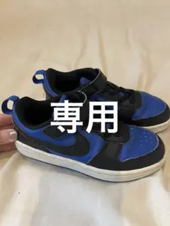 Nike キッズスニーカー 青/黒 ベルクロ　18.5