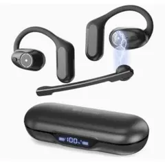 Bluetooth ヘッドセット 脱着マイクと開放型イヤー