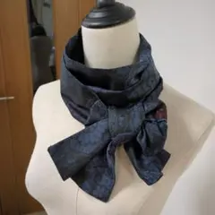 着物リメイク　大島紬（絹）ハンドメイド　ストール　マフラー