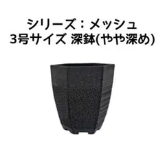 植木鉢 3Dプリンター鉢 3号 深鉢(やや深め) 塊根 多肉 玉サボテン 亀甲竜