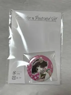 鬼灯の冷徹 ピーチ・マキ 缶バッジ E賞 缶バッジ ポストカード くじメイト