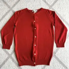 ジョンスメドレー　カーディガン赤