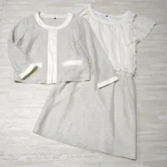 22 OCTOBRE　ワンピース　フォーマル　ツイード　M　入園式　入学式