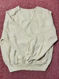Dazy Vネック ニットセーター Ｍサイズアイボリー