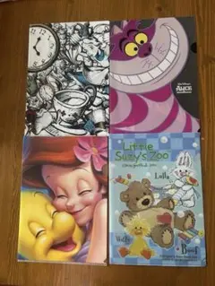 ディズニーキャラクタークリアファイル4枚セット