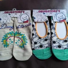 新品未使用　DRUGSTORE'S キャラクターソックス フリーサイズ