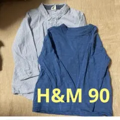 子供服　H&M シャツ　ロンT 90