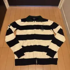 polo ralph lauren ボーダー ジップニット ビッグポニーswagのサムネイル