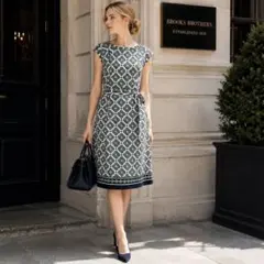 BROOKS BROTHERS★　ワンピース　エレガンス　ストレッチ素材　幾何学のサムネイル