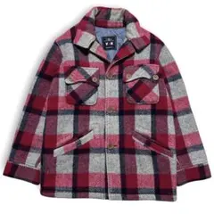 古着 90s VAN JACKET オンブレ CPO ウール シャツ ジャケット