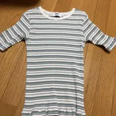 AZUL BY MOUSSY ボーダー リブカットソー Sのサムネイル