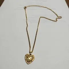 ハート型カラーストーンネックレス