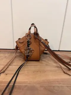ロエベハンモックミニ　タン　アナグラムチャーム付き