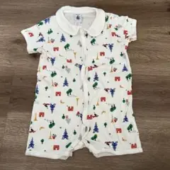 Petit Bateau エッフェル塔柄　ロンパース 18m
