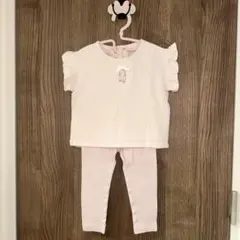 n*♪様 petit main Tシャツ100cm + ユニクロリブレギンス 9