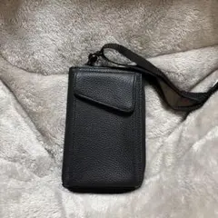 【超美品】SHOO LA RUE シューラルースマホショルダーバッグ 黒