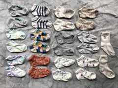 値下げ　キッズ　靴下　13足まとめ売り　おまけ1足　13-18cm 名前記載なし