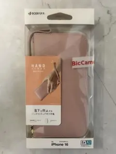 【未使用】ラスタバナナ iPhone 16 ハンドストラップ付き 手帳型ケース