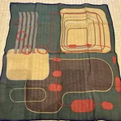 絹　100% スカーフ