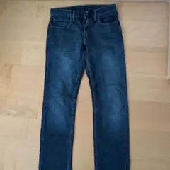 ダークブルー ストレートデニム