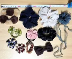ヘアアクセサリーセット 10点　ミニコサージュ