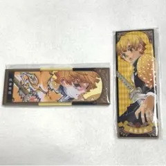 鬼滅の刃　ジャンプショップ限定 絵札　缶バッジ　善逸