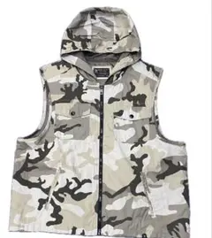 MARC ECKO カモフラージュ フード付きベスト