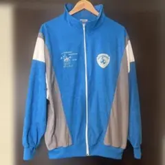 青/グレー ジップアップジャケット 4X5