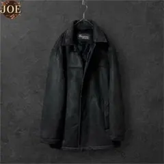 Dockersフェイクムートンコートボアジャケット黒 ゆるだぼ L〜XL相当古着