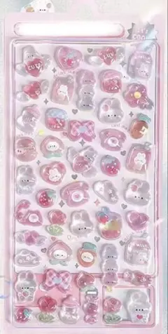 シール　2枚「うさぎ」