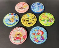 Disney Characters 刺繍缶バッジビスケット2 7点セット