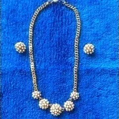 サークル　ネックレス　イヤリング　セット